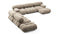 Bellini Large Sectional - Mario Bellini Large Sectional, Left Corner, Greige Velvet