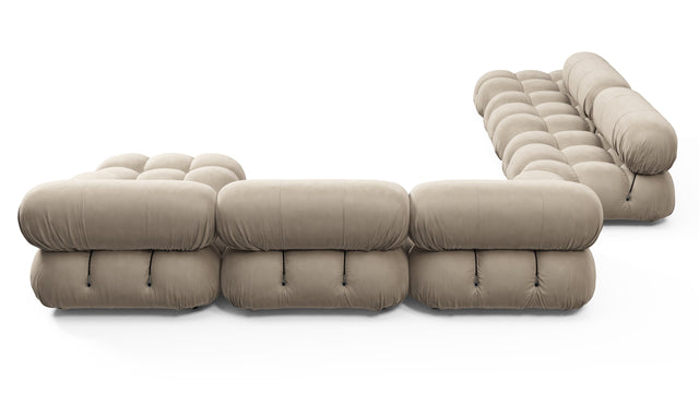 Bellini Large Sectional - Mario Bellini Large Sectional, Left Corner, Greige Velvet