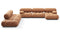 Bellini Large Sectional - Mario Bellini Large Sectional, Left Corner, Tan Vegan Leather