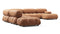 Bellini Large Sectional - Mario Bellini Large Sectional, Left Corner, Tan Vegan Leather
