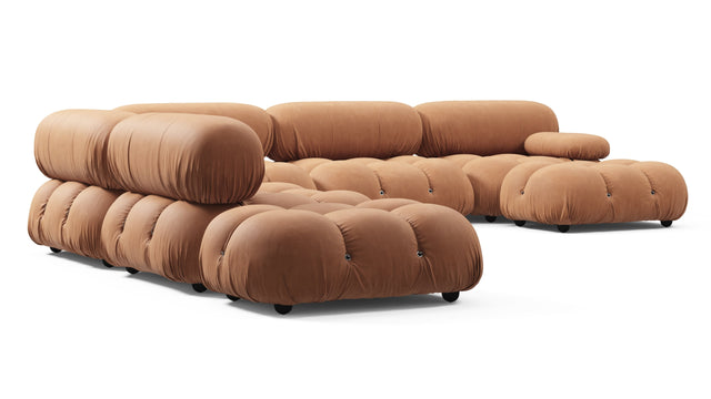 Bellini Large Sectional - Mario Bellini Large Sectional, Left Corner, Tan Vegan Leather