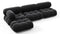 Bellini Sectional - Mario Bellini Sectional, Left Chaise, Black Velvet