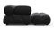 Bellini Sectional - Mario Bellini Sectional, Left Chaise, Black Velvet