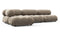 Bellini Sectional - Mario Bellini Sectional, Left Chaise, Greige Velvet