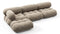 Bellini Sectional - Mario Bellini Sectional, Left Chaise, Greige Velvet