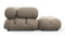 Bellini Sectional - Mario Bellini Sectional, Left Chaise, Greige Velvet