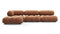 Bellini Sectional - Mario Bellini Sectional, Left Chaise, Tan Vegan Leather