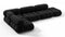 Bellini Sectional - Mario Bellini Sectional, Left Corner, Black Boucle