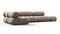 Bellini Sectional - Mario Bellini Sectional, Left Corner, Greige Velvet