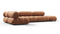 Bellini Sectional - Mario Bellini Sectional, Left Corner, Tan Vegan Leather