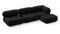 Bellini Sectional - Mario Bellini Sectional, Right Chaise, Black Boucle