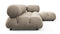 Bellini Sectional - Mario Bellini Sectional, Right Chaise, Greige Velvet