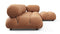 Bellini Sectional - Mario Bellini Sectional, Right Chaise, Tan Vegan Leather