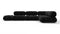 Bellini Sectional - Mario Bellini Sectional, Right Corner, Black Boucle
