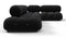 Bellini Sectional - Mario Bellini Sectional, Right Corner, Black Boucle