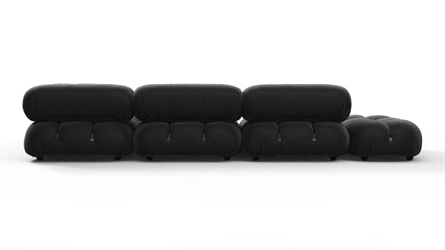 Bellini Sectional - Mario Bellini Sectional, Right Corner, Black Velvet