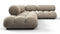 Bellini Sectional - Mario Bellini Sectional, Right Corner, Greige Velvet