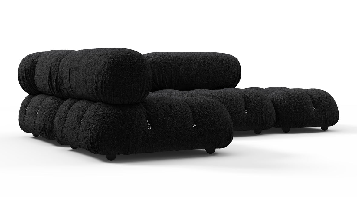 Bellini Sectional - Mario Bellini Sectional, Small Left Corner, Black Boucle