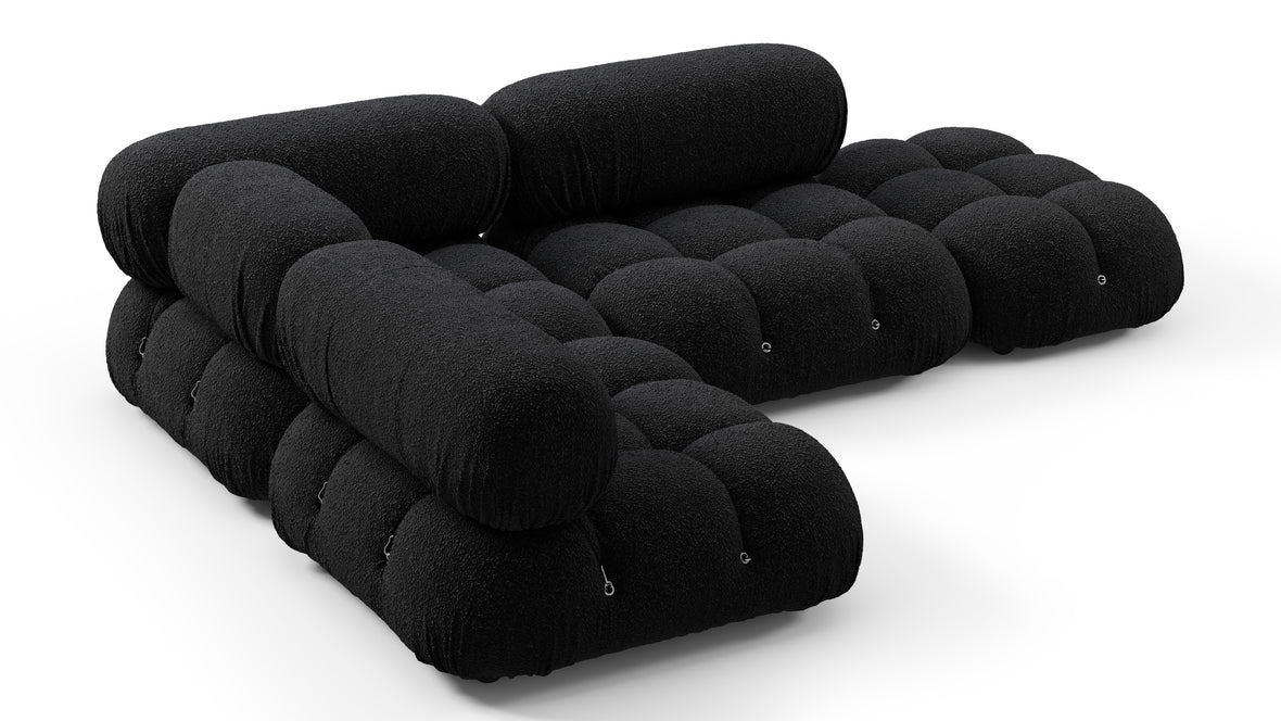 Bellini Sectional - Mario Bellini Sectional, Small Left Corner, Black Boucle