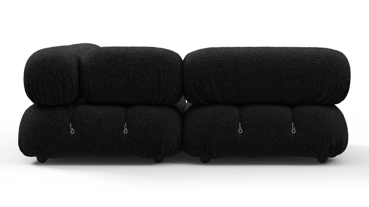 Bellini Sectional - Mario Bellini Sectional, Small Left Corner, Black Boucle
