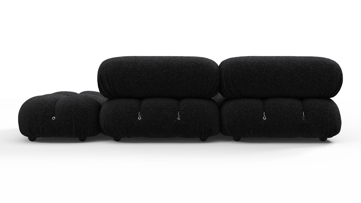 Bellini Sectional - Mario Bellini Sectional, Small Left Corner, Black Boucle