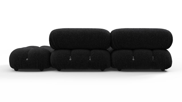 Bellini Sectional - Mario Bellini Sectional, Small Left Corner, Black Boucle