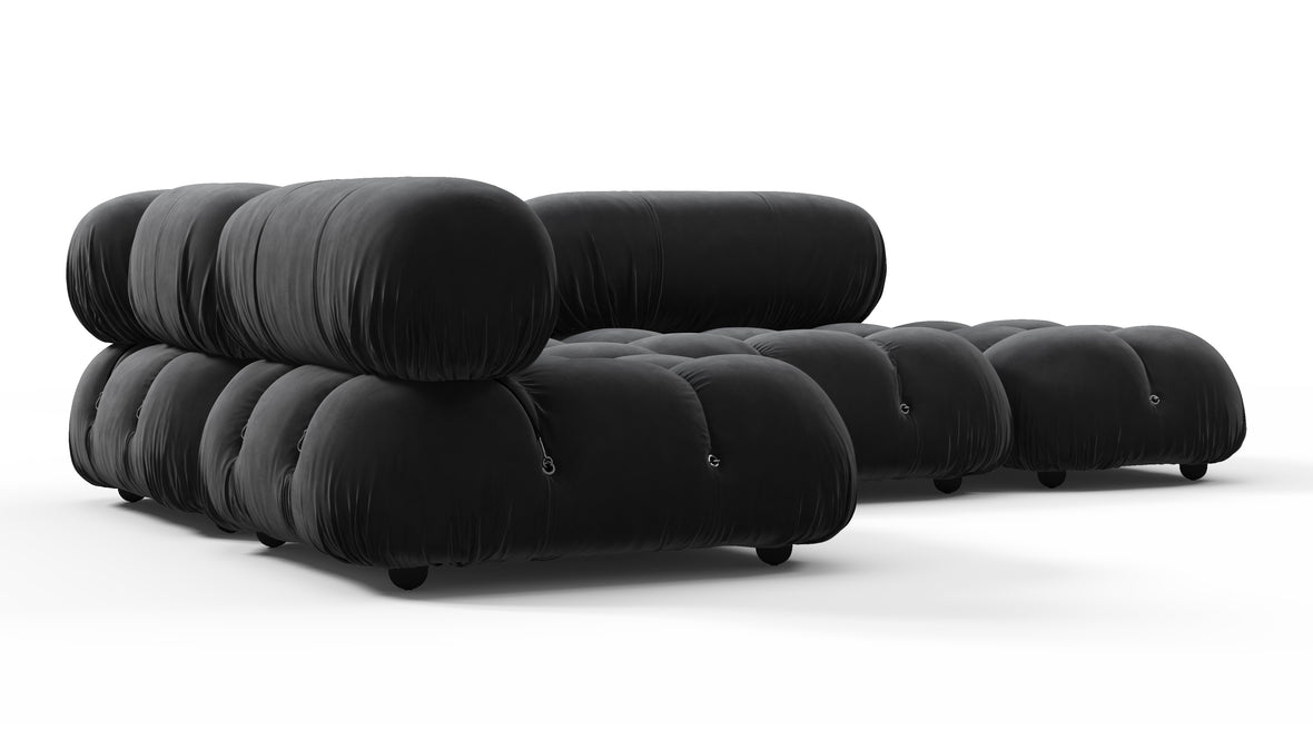 Bellini Sectional - Mario Bellini Sectional, Small Left Corner, Black Velvet