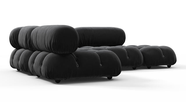 Bellini Sectional - Mario Bellini Sectional, Small Left Corner, Black Velvet