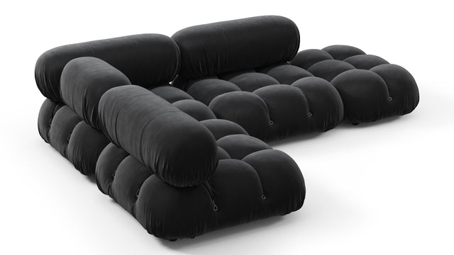 Bellini Sectional - Mario Bellini Sectional, Small Left Corner, Black Velvet