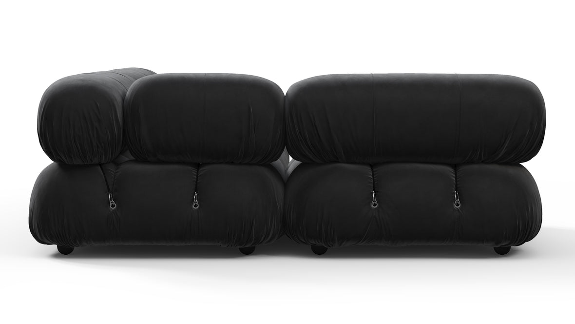 Bellini Sectional - Mario Bellini Sectional, Small Left Corner, Black Velvet