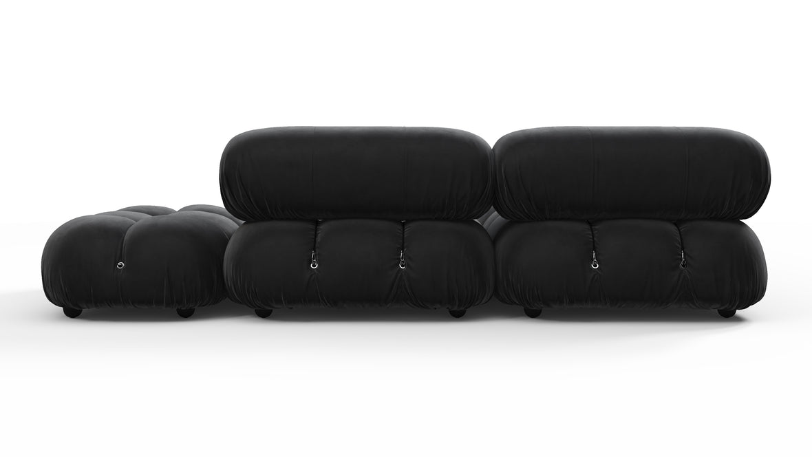 Bellini Sectional - Mario Bellini Sectional, Small Left Corner, Black Velvet