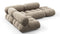 Bellini Sectional - Mario Bellini Sectional, Small Left Corner, Greige Velvet