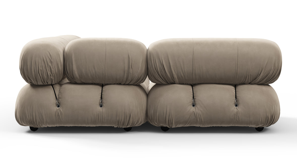 Bellini Sectional - Mario Bellini Sectional, Small Left Corner, Greige Velvet