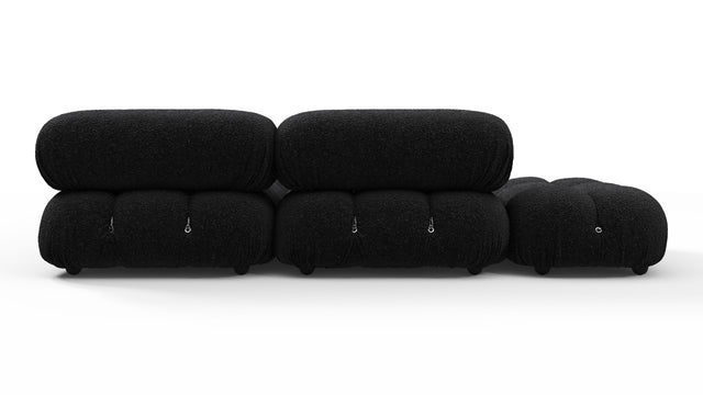 Bellini Sectional - Mario Bellini Sectional, Small Right Corner, Black Boucle