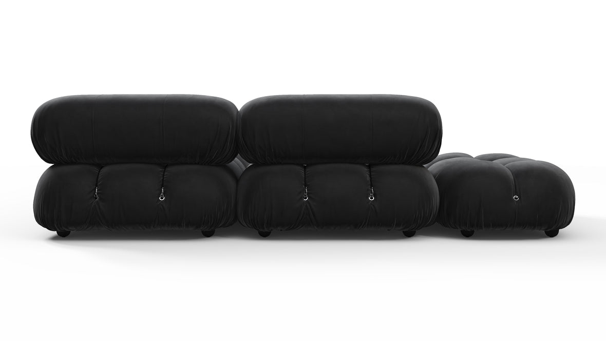 Bellini Sectional - Mario Bellini Sectional, Small Right Corner, Black Velvet