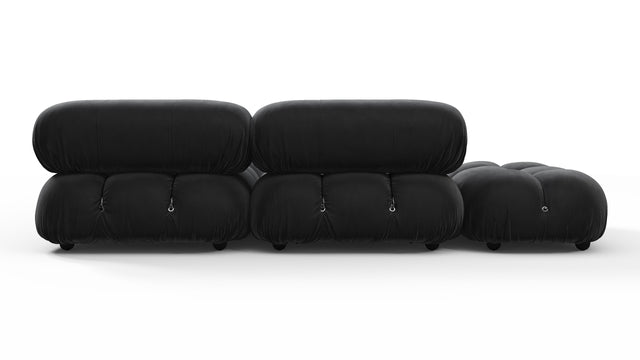 Bellini Sectional - Mario Bellini Sectional, Small Right Corner, Black Velvet