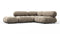 Bellini Sectional - Mario Bellini Sectional, Small Right Corner, Greige Velvet