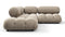 Bellini Sectional - Mario Bellini Sectional, Small Right Corner, Greige Velvet
