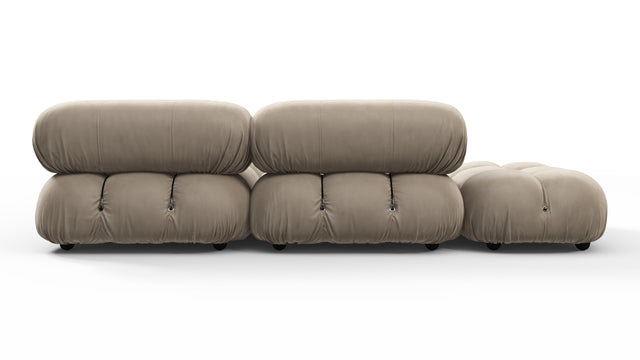 Bellini Sectional - Mario Bellini Sectional, Small Right Corner, Greige Velvet