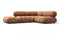 Bellini Sectional - Mario Bellini Sectional, Small Right Corner, Tan Vegan Leather