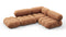 Bellini Sectional - Mario Bellini Sectional, Small Right Corner, Tan Vegan Leather