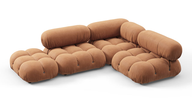 Bellini Sectional - Mario Bellini Sectional, Small Right Corner, Tan Vegan Leather