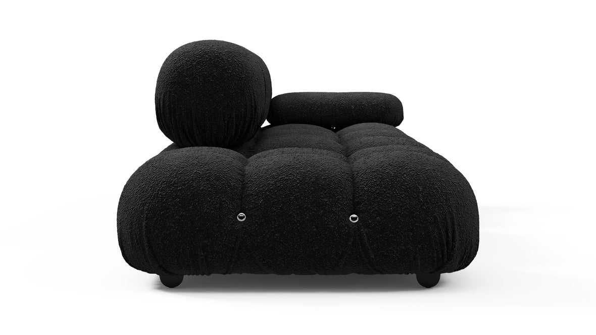 Bellini Sofa - Mario Bellini Open End Sofa, Left, Black Boucle