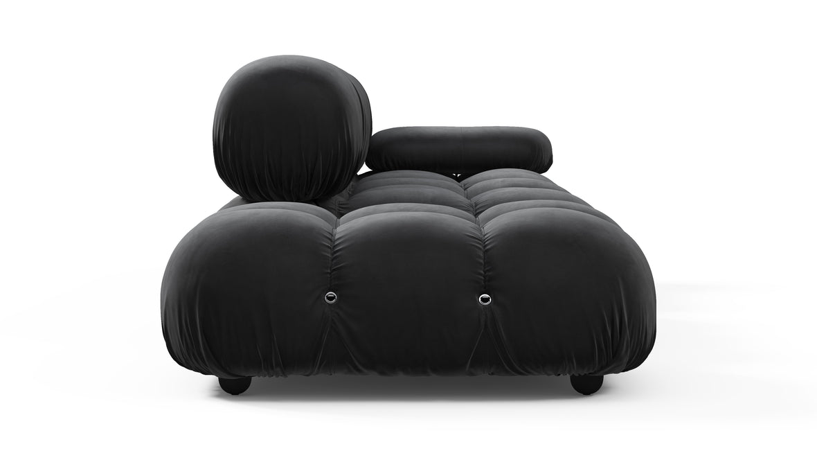 Bellini Sofa - Mario Bellini Open End Sofa, Left, Black Velvet