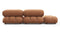 Bellini Sofa - Mario Bellini Open End Sofa, Left, Tan Vegan Leather