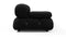 Bellini Sofa - Mario Bellini Open End Sofa, Right, Black Boucle