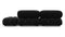 Bellini Sofa - Mario Bellini Open End Sofa, Right, Black Boucle