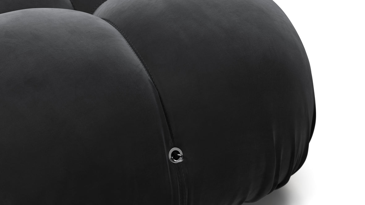 Bellini Sofa - Mario Bellini Open End Sofa, Right, Black Velvet