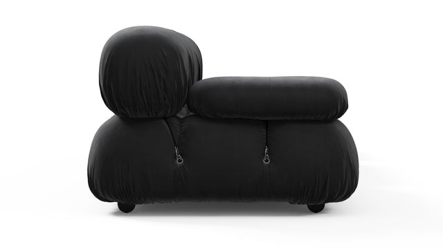 Bellini Sofa - Mario Bellini Open End Sofa, Right, Black Velvet