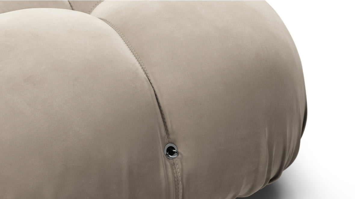 Bellini Sofa - Mario Bellini Open End Sofa, Right, Greige Velvet